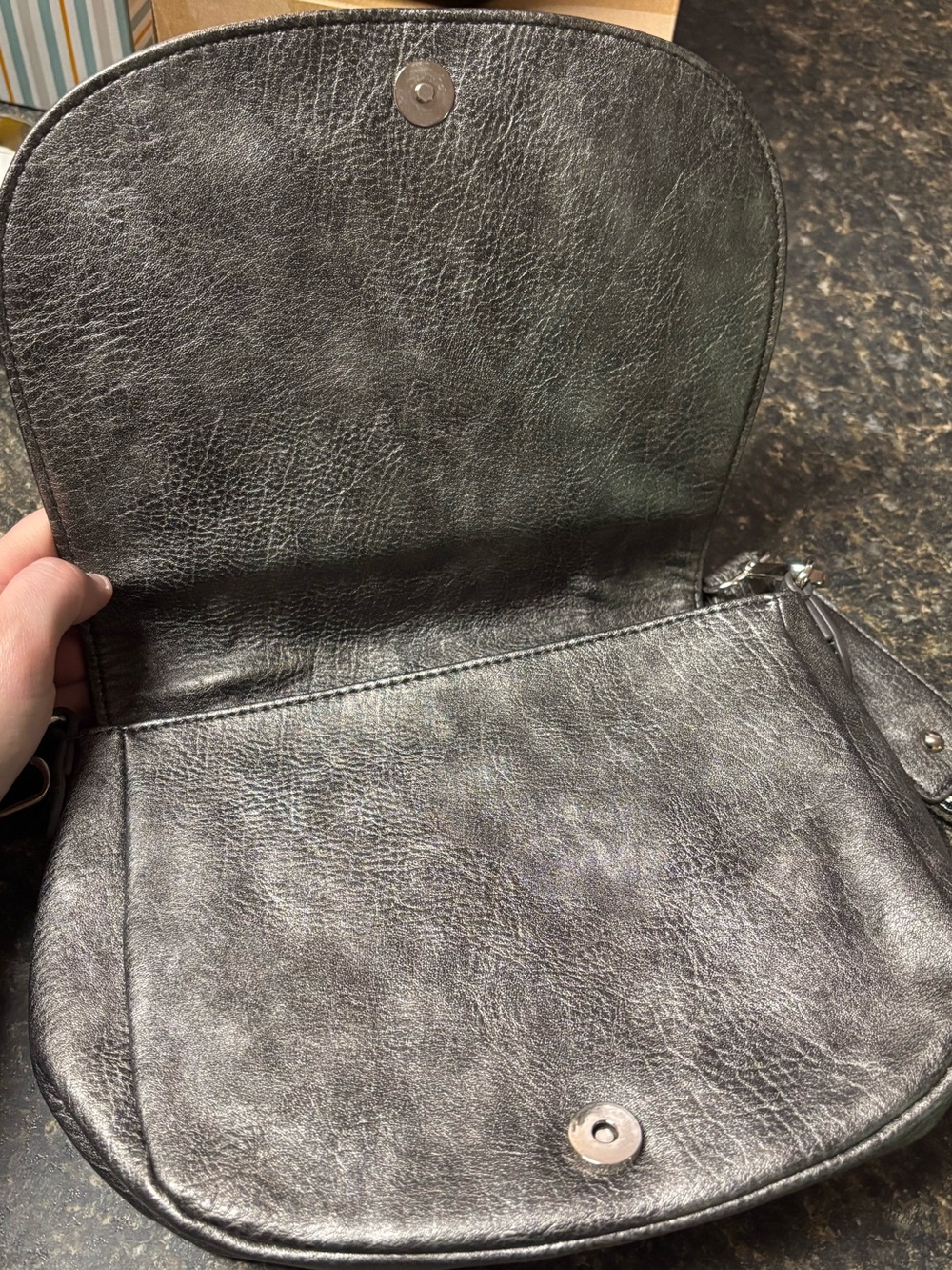Carlos Santana Black Leather Crossbody with Guitar Strap - Picture 5 of 5